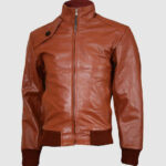 Fashion-Centric Tan Brown Leather Jacket for Men - Elevated Style