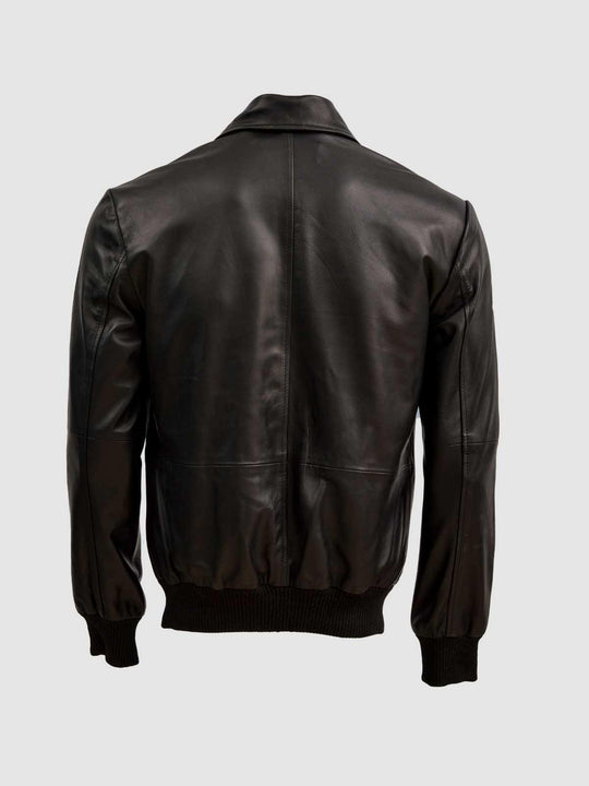 Black Sheep Leather Bomber Jacket | Edgy and Stylish Outerwear | Free ...
