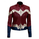 Wonder Woman Faux Leather Jacket - Embrace Heroic Style