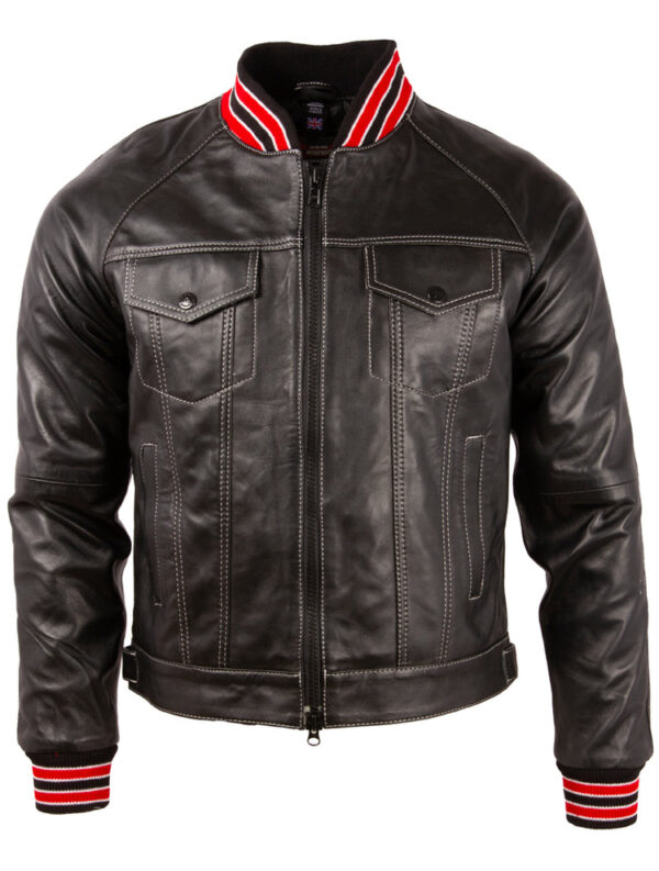 Men's Real Leather Varsity Bomber Fashion Jacket - Mready