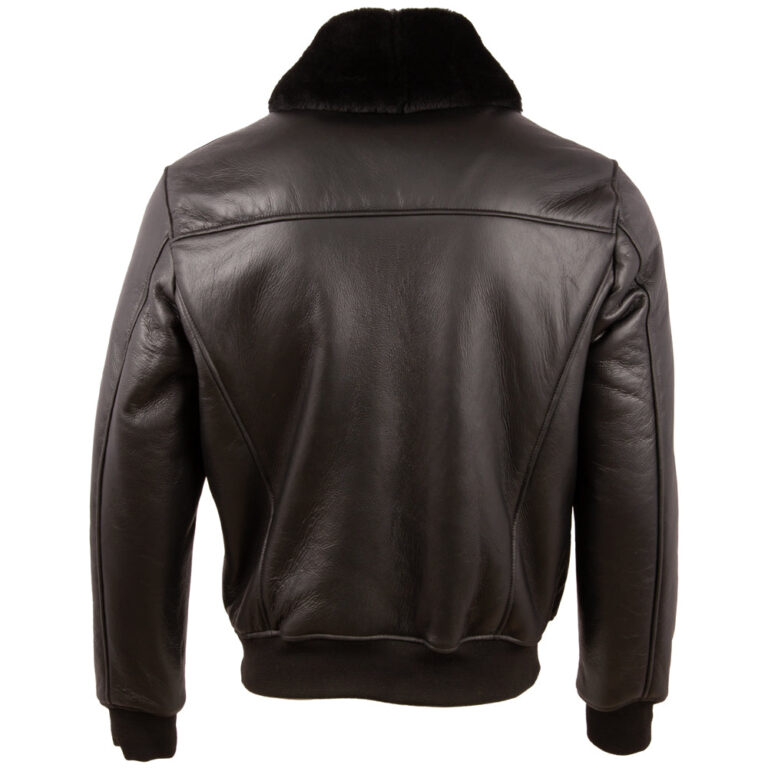 Men's Real Leather Shearling Fashion Bomber Jacket