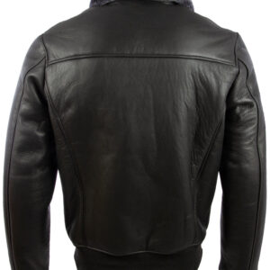Men's Real Leather Shearling Fashion Bomber Jacket