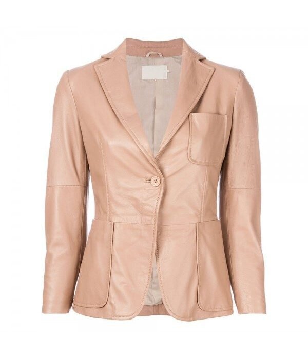 Women Pink Leather Jacket For Winters