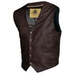 Men's Brandy Leather Chisum Vest