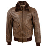 Men's Genuine Cowhide Leather Pilot Aviator Bomber Jacket - A Legacy of Style and Durability