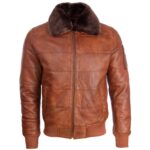 Men's Real Leather Pilot Aviator Fashion Jacket - Elevate Your Look with Timeless Style