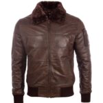 Men's Real Leather Pilot Aviator Jacket - Soar to New Heights of Style and Comfort