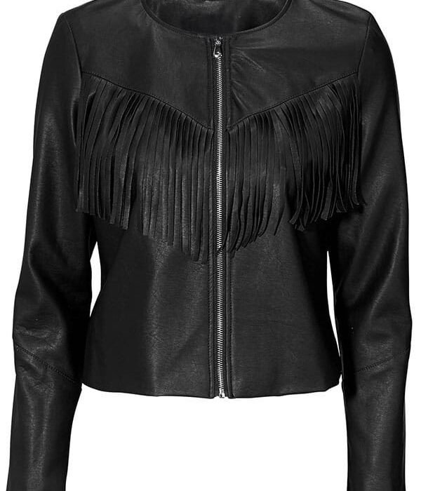 Shop Women Black Western Leather Jacket
