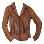 Cowgirl Leather Fringe Jacket & Suede Leather Western Shirt Set