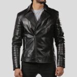 Elex Black Motorcycle Leather Jacket - Bold Style and Unmatched Protection