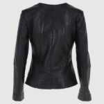 Aliona Leather Jacket Black