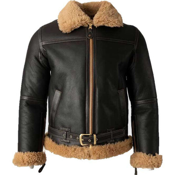 Premium Shearling Leather Jacket - Mready Winter Jacket Sale