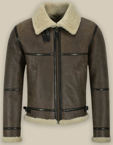 MEN B3 BROWN AIR FORCE SHEARLING JACKET