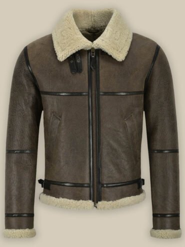 MEN B3 BROWN AIR FORCE SHEARLING JACKET