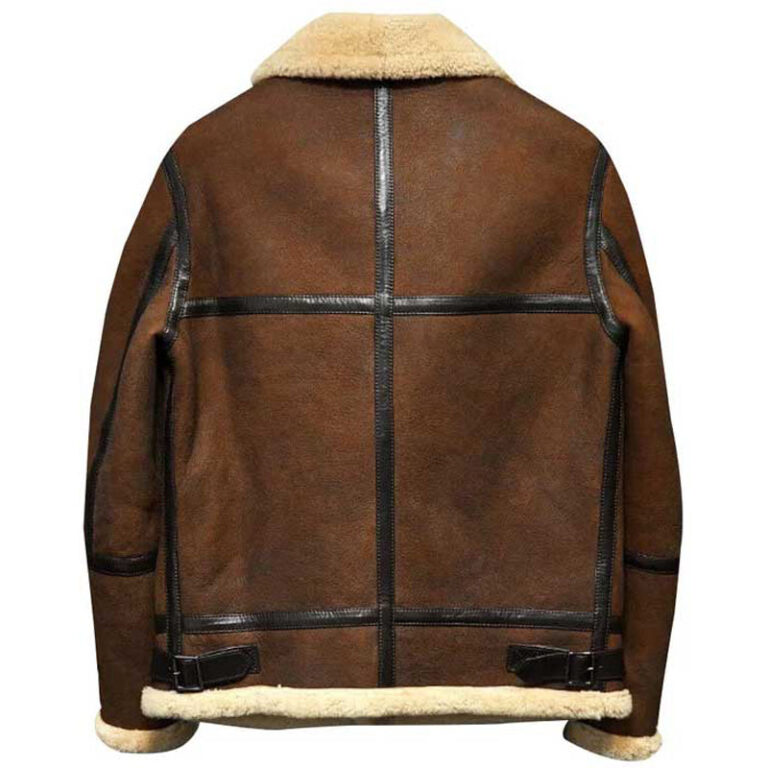 Men's B3 Shearling Brown Leather Aviator Jacket