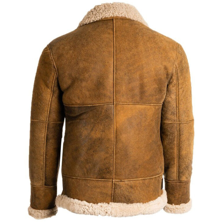 Mens B3 Shearling Brown Aviator Jacket