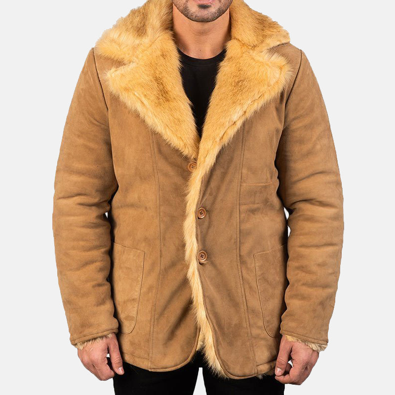Men's Winter Ginger Faux Fur Coat | Fashion and Warmth
