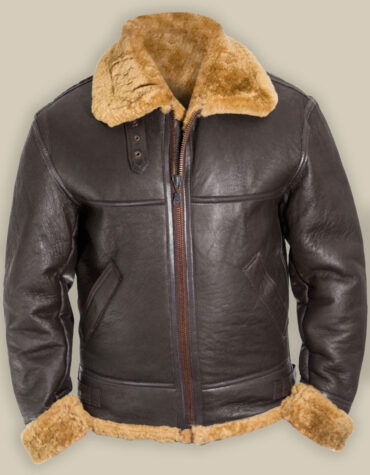 MEN B3 BOMBER RAF SHEARLING JACKET