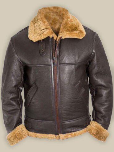 MEN B3 BOMBER RAF SHEARLING JACKET