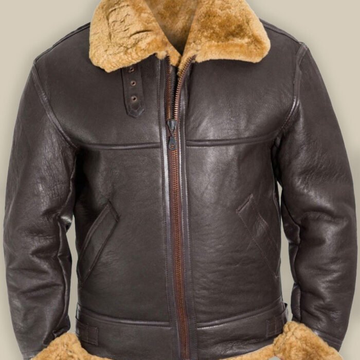 MEN B3 BOMBER RAF SHEARLING JACKET