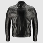 Motorcycle Jacket Black Leather Jacket - Classic Rider Style