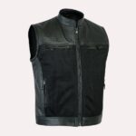 Men's Perforated Biker Leather Vest