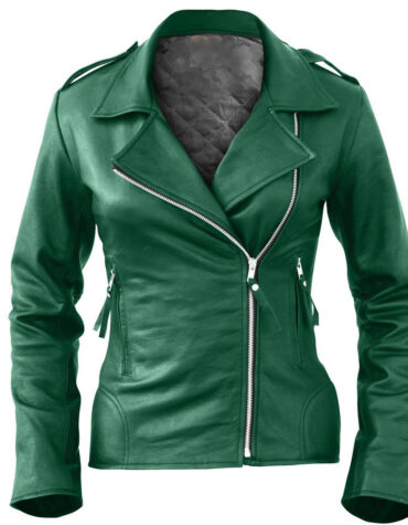 Green Women's Leather Jackets | Upto 30% Off