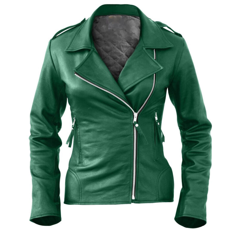 Green Women's Leather Jackets | Upto 30% Off