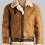 Brown Shearling Jacket for Men - Winter Essential