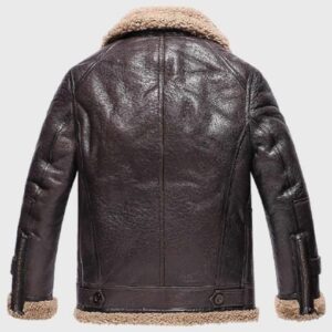 Edwards Sheepskin Shearling Fur Dark Brown Jacket
