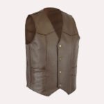 Men's Classic Vintage Biker Leather Vest