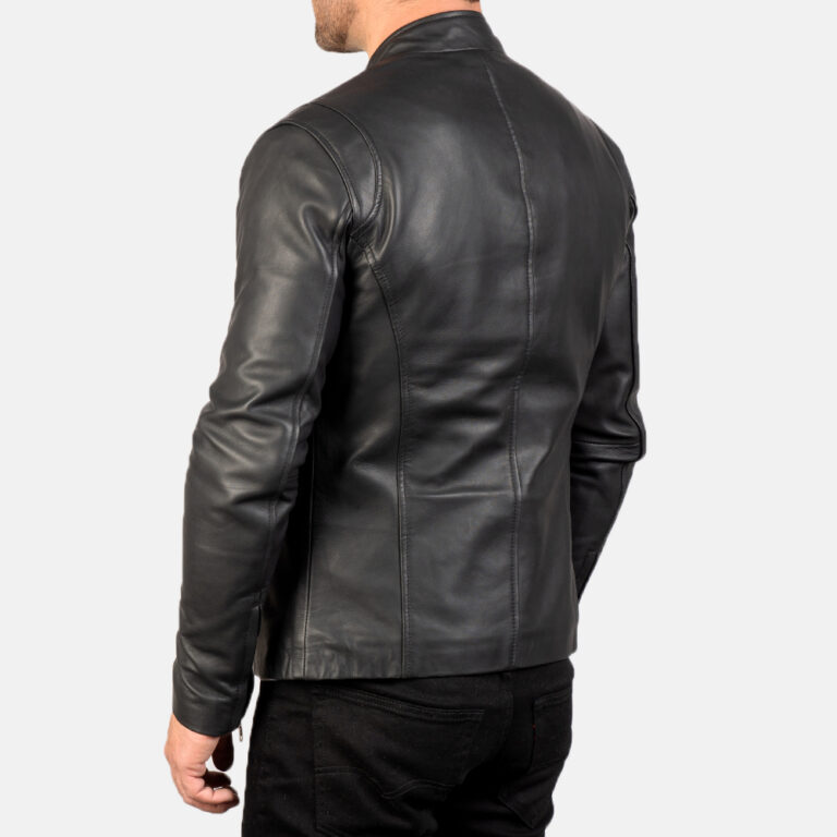 Mens Fashion Ionic Black Leather Jacket