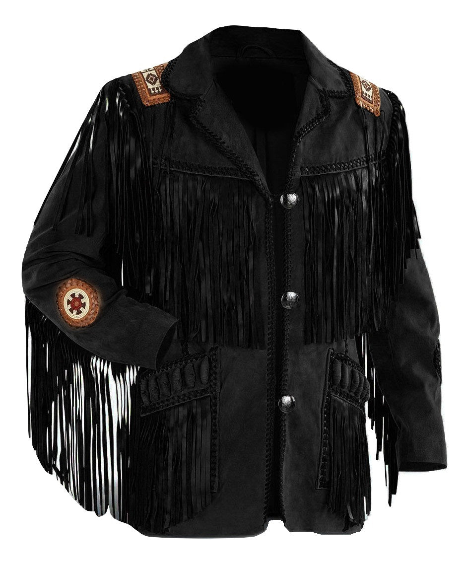 Leather on sale cowboy jacket