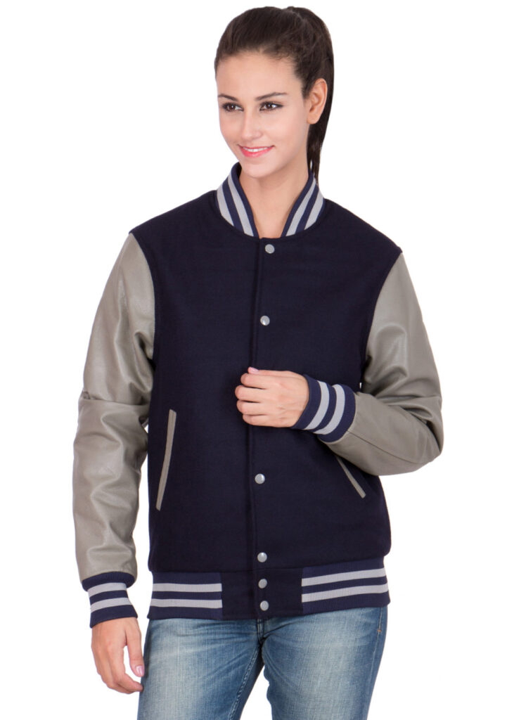 What is modern trend of varsity jacket for women