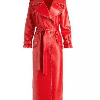 Red Leather Coats For Women