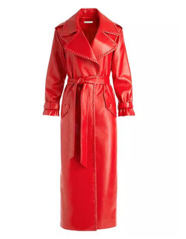 Red Leather Coats For Women