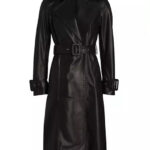 Black leather coats for women