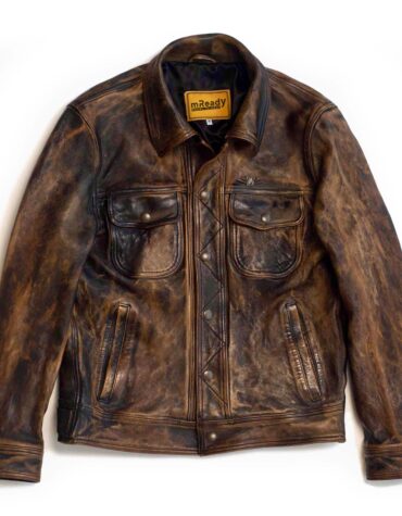 vintage harley davidson leather jacket For Men