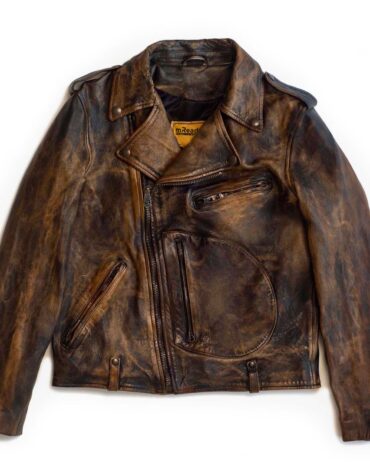Mens Vintage Horsehide Leather Jacket For Winters