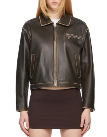 Vintage Leather Jacket for Women