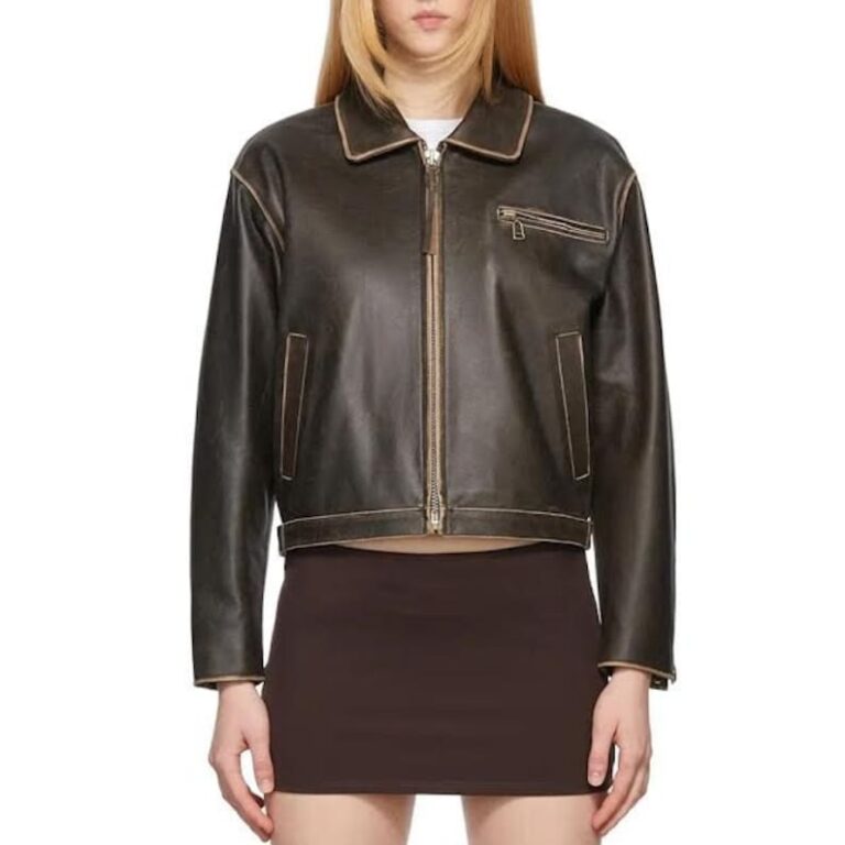 Vintage Leather Jacket for Women