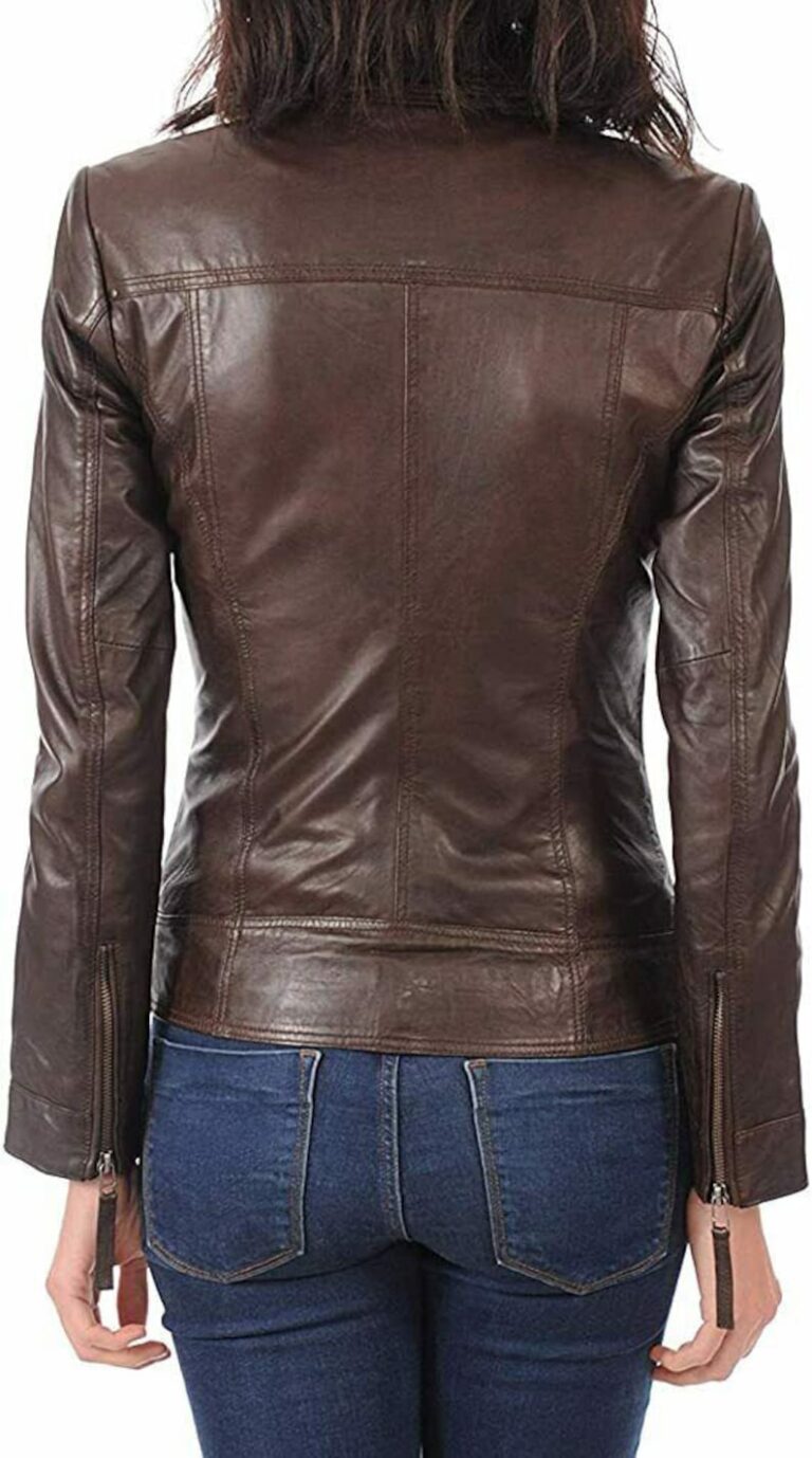 Women's Lambskin Biker Leather Jacket