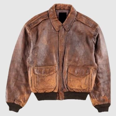 A2 Vintage Military Leather Jacket