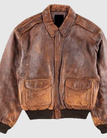 A2 Vintage Military Leather Jacket
