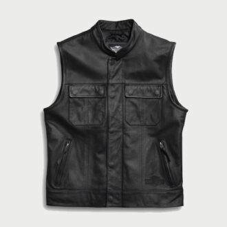 Harley Davidson Mens Foster Reflective Leather Vest