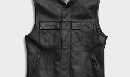 Harley Davidson Mens Foster Reflective Leather Vest