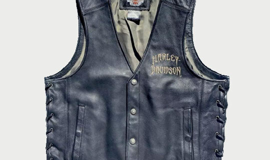 Harley Davidson Mens RELIC Willie G Skull Leather Vest