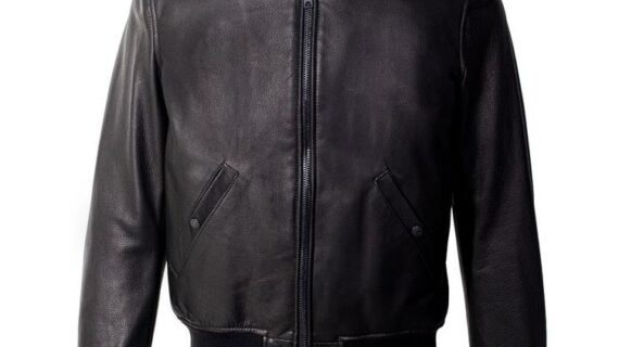 Cowhide Leather Bomber Jacket