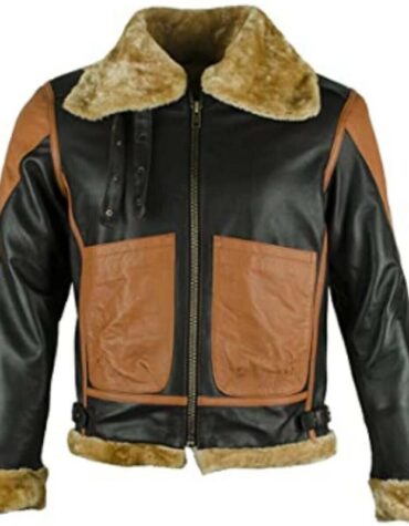 Men's Faux Shearling Bomber Jacket