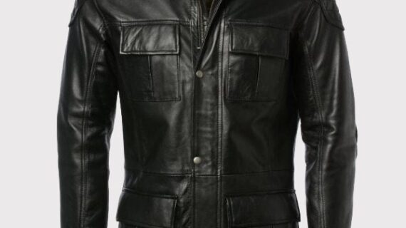 Exclusive Black Leather Coat for Men